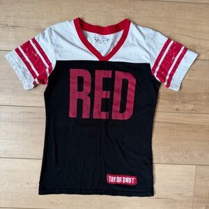 Taylor Swift Kids Black and Red Tee